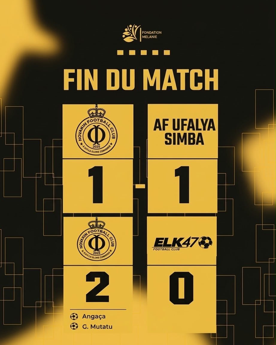 Deux matchs, deux bons résultats pour le NOVAKIN FC