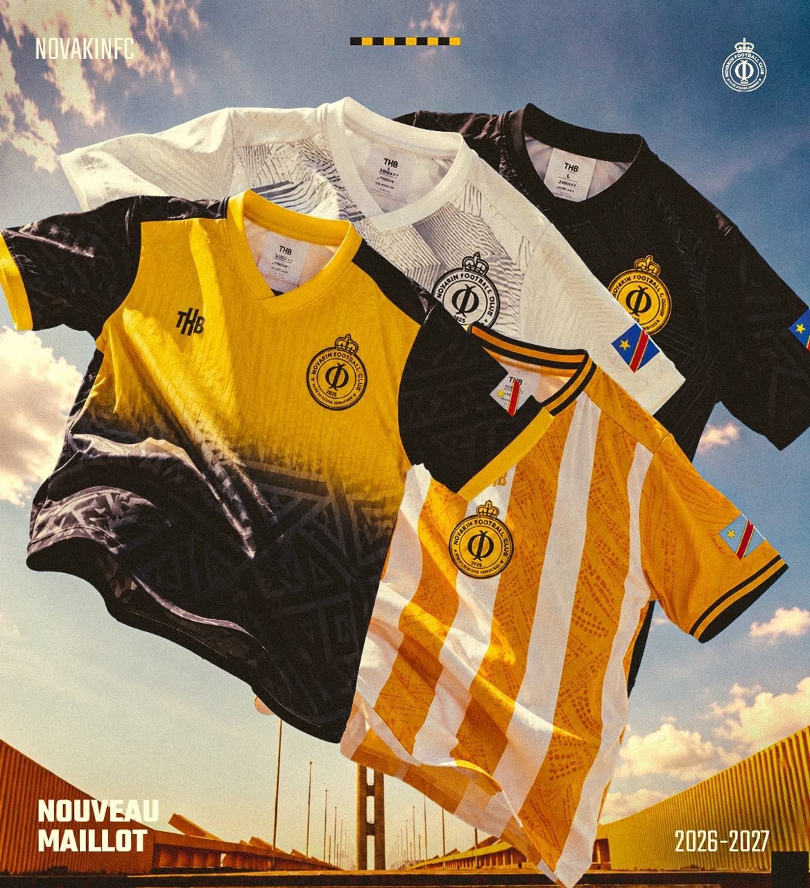 Le NOVAKIN FC dévoile ses nouveaux maillots pour la saison 2026-2027